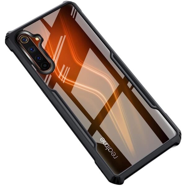 Eagle Polycarbonate Shockproof Back Cover For Realme 6 / Realme 6i (Transparent Black Border)