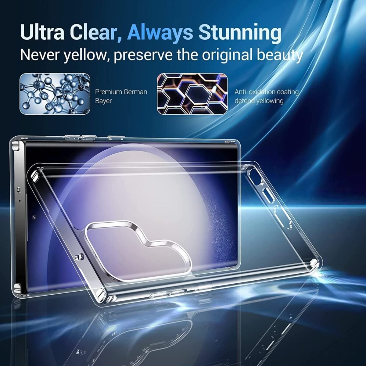 Back Case Cover For Samsung S23 Ultra 5G | Ultra Hybrid (Transparent)