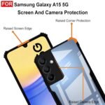 Back Case Cover msung Galaxy A15 5G (Polycarbonate, Thermoplastic Polyurethane_Matte Black)