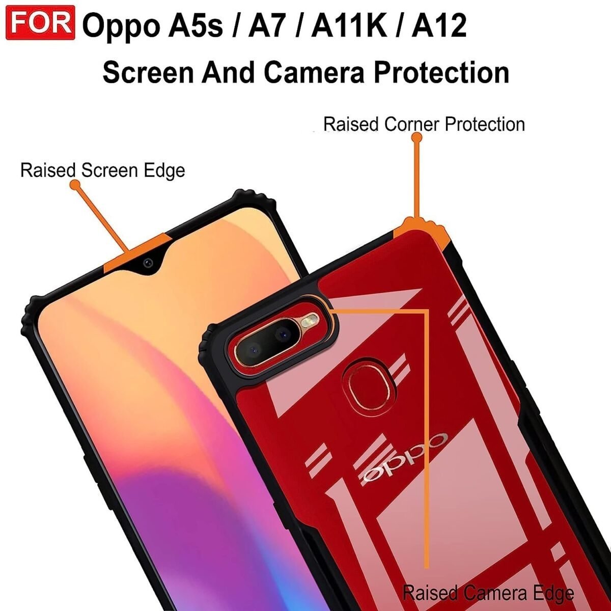 Back Case Cover for Oppo A7 / Oppo A5S / Oppo A12 / Oppo A11K  (Eagle)