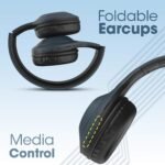 ZEBRONICS Zeb Duke 101 Wireless Headphone with Mic, Supporting Bluetooth 5.0, AUX Input Wired Mode, mSD Card Slot, Dual Pairing,