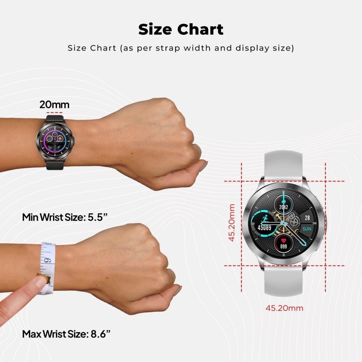 Fire-Boltt Mystic 1.3" Display Smartwatch, Bluetooth Calling, 360*pixels high resolution, 680 NITS Peak Brightness,