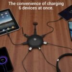 Portronics UFO PRO POR-1094 6Ports, 60W Charging Station with PD + QC Output (Black)