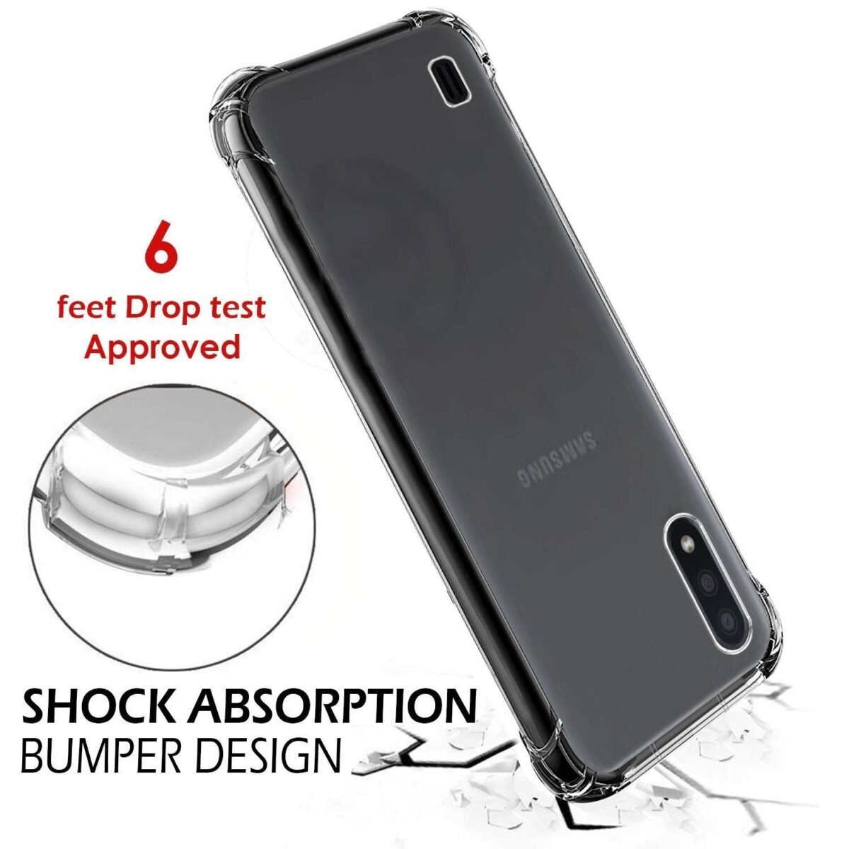 Silicone Back Cover for Samsung Galaxy M01 - (Transparent)