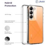 Vivo Y200e 5G Back Cover | Soft Silicone Slim Back Case Cover for Vivo Y200e 5G – Black