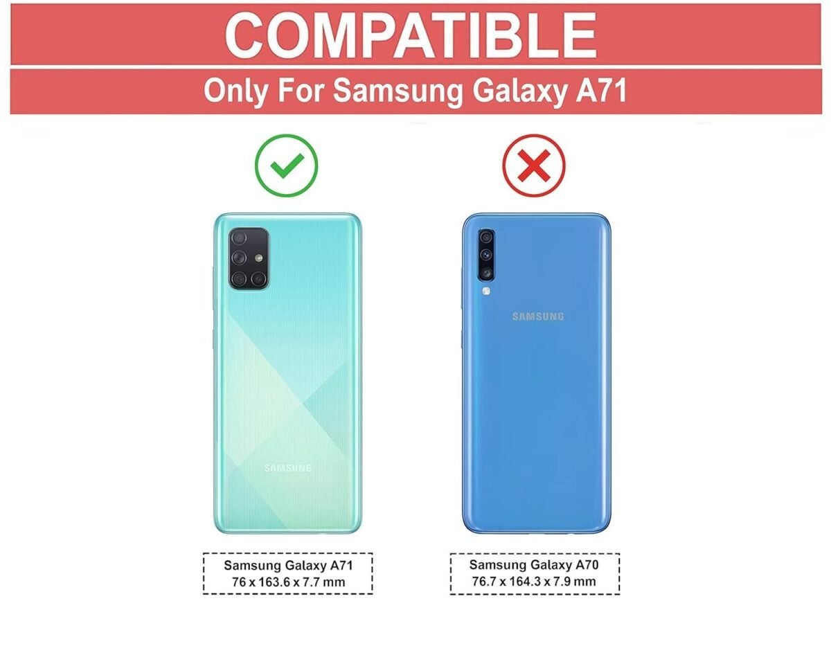 Mobile Cover for Samsung Galaxy A71 (Polycarbonate_Matte Black)