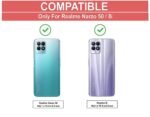 Back Case Cover for Realme Narzo 50 4G / Realme 8i Back Case Cover | Clear Case with Camera Protection | (TPU + PC | Matte Black) Eagle