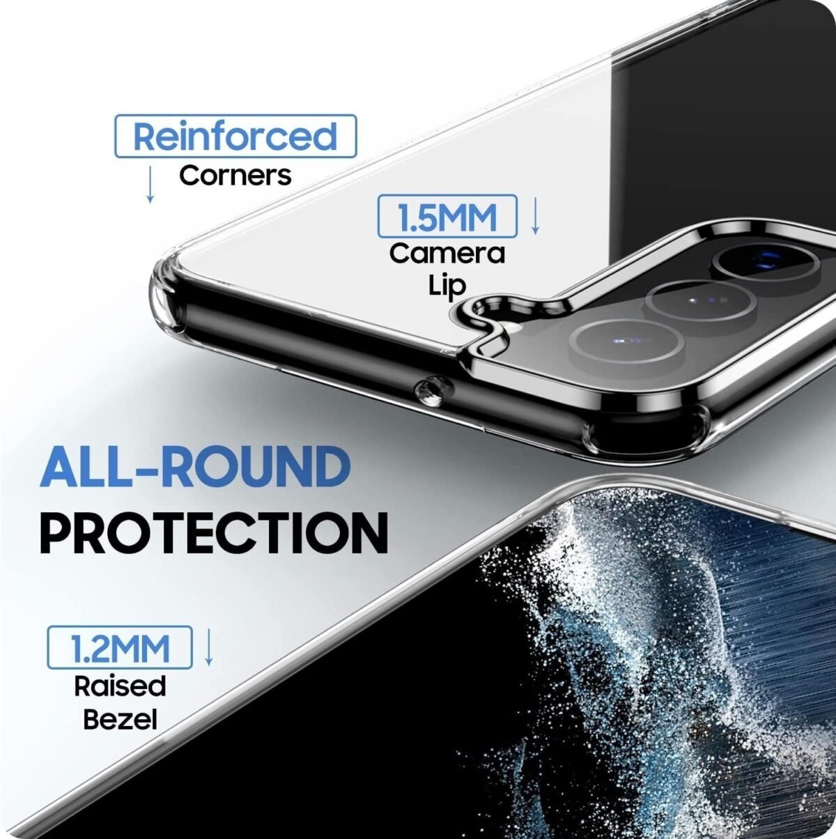 Back Cover Case for Samsung Galaxy S23 5G (Polycarbonate) (Transparent)