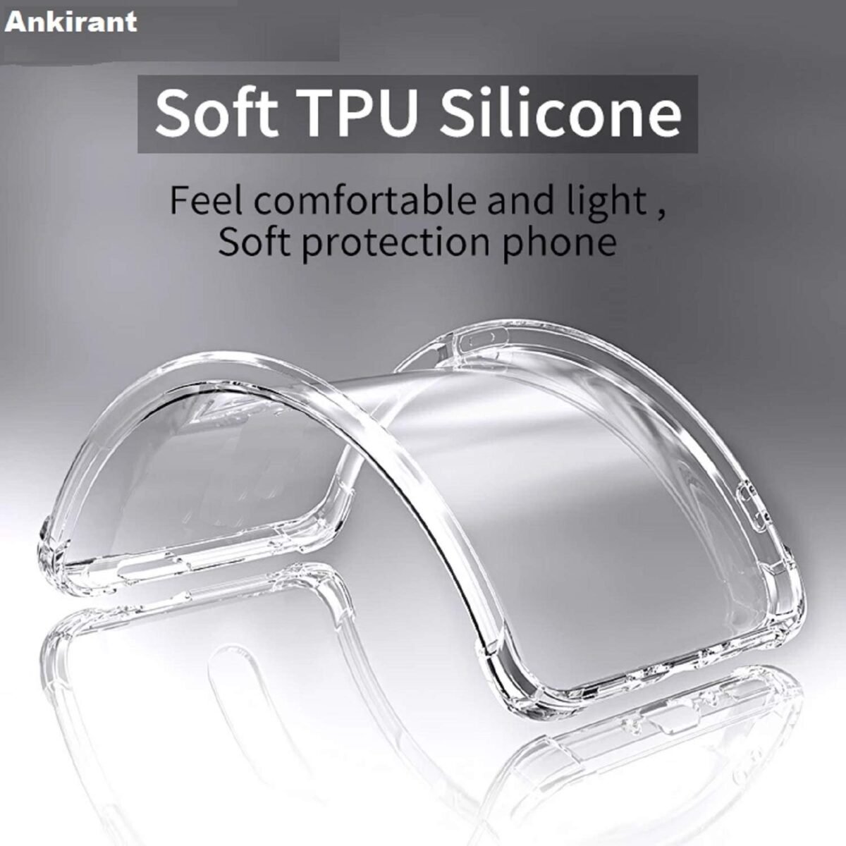 Back Case Cover for Samsung Galaxy A72 | Bumper Corner Soft Silicon Flexible Shockproof Camera Protection | Transparent