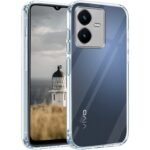 Back Cover Case for VIVO Y22 | VIVO Y22s (Silicone Crystal Clear | Pure Camera Protection (Transparent)