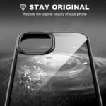 iPhone 15 | Classic Hybrid Transparent Anti-Yellowing Hard Back Cover Case (TPU+Polycarbonate) -Eagle