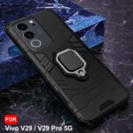 Armor Bumper Back Case Cover For Vivo V29 / V29 Pro 5G | 360 Degree Protection Back Case Cover (Black)