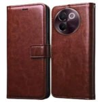 Flip for Vivo V30e 5G (Leather_Brown)