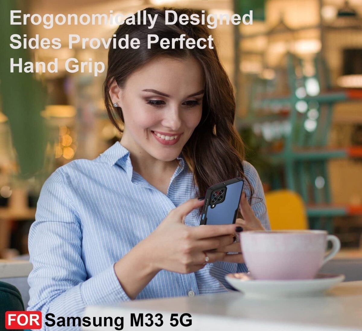 Samsung M33 (5G) Case Back Cover Shockproof Bumper Crystal Clear | 360 Degree Protection TPU+PC -Eagle