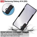 Samsung A14 (5G) Case Back Cover Shockproof Bumper Crystal Clear | 360 Degree Protection TPU+PC - Eagle
