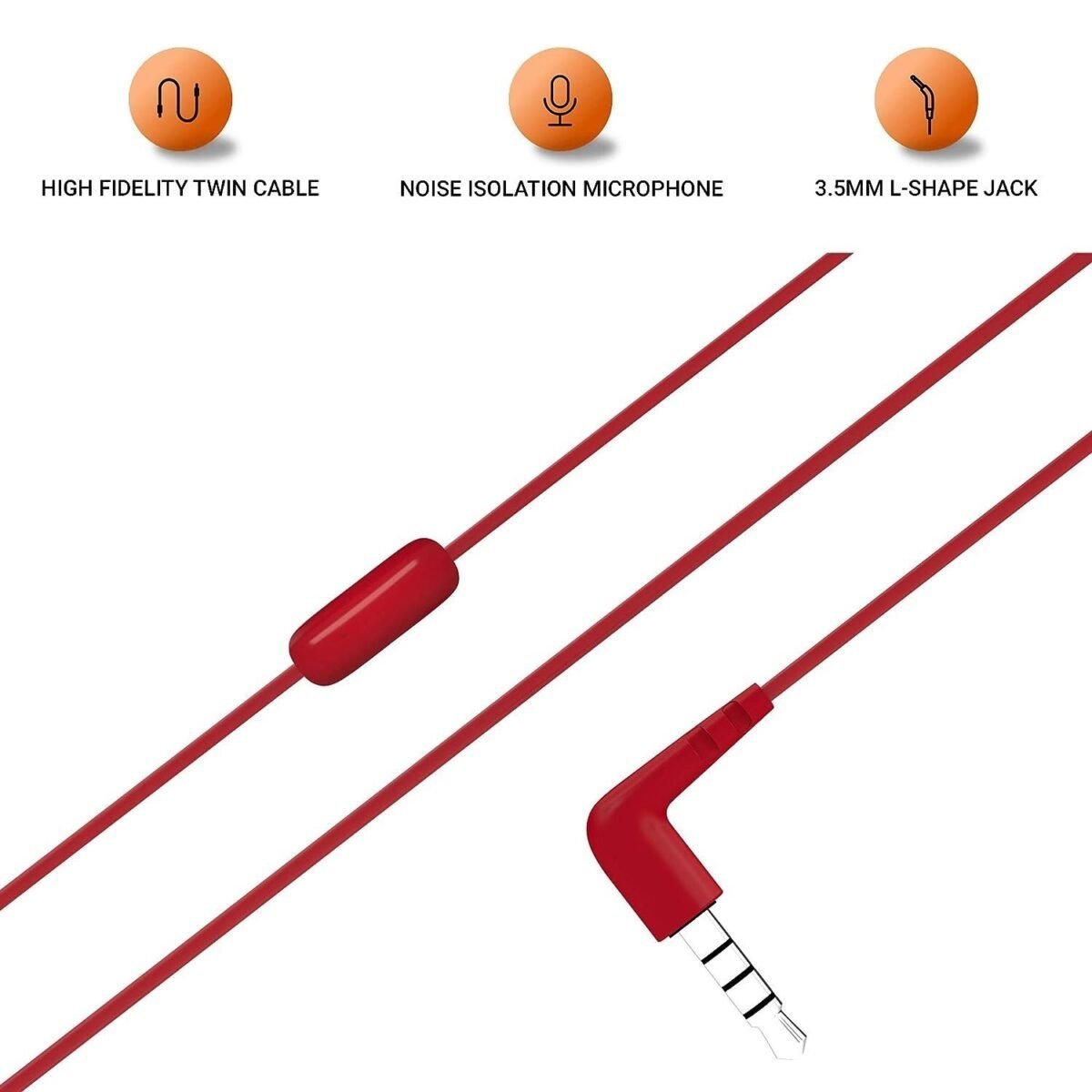 JBL C50HI, Wired in Ear Headphones with Mic, One Button Multi-Function Remote, Lightweight & Comfortable fit (Black)