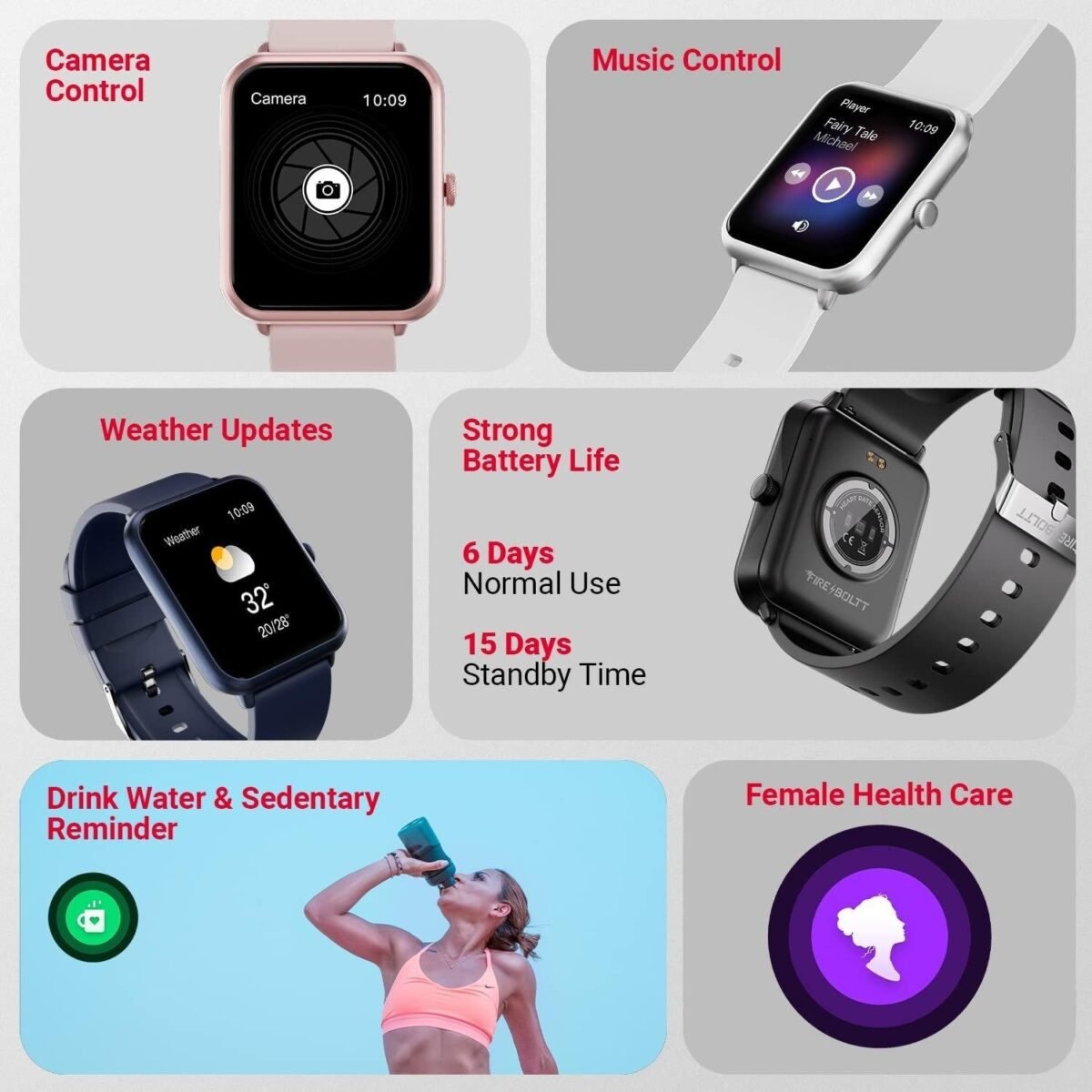 Fire-Boltt Ninja Call Pro Plus 1.83" Smart Watch with Bluetooth Calling, AI Voice Assistance, 100 Sports Modes IP67 Rating, 240