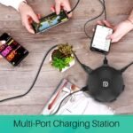 Portronics UFO PRO POR-1094 6Ports, 60W Charging Station with PD + QC Output (Black)