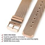 OMI  Stainless Steel Metal Buckle Mesh Watch Band Compatible with Apple Watch Bands 38mm 40mm 41mm, Women Men Replacement