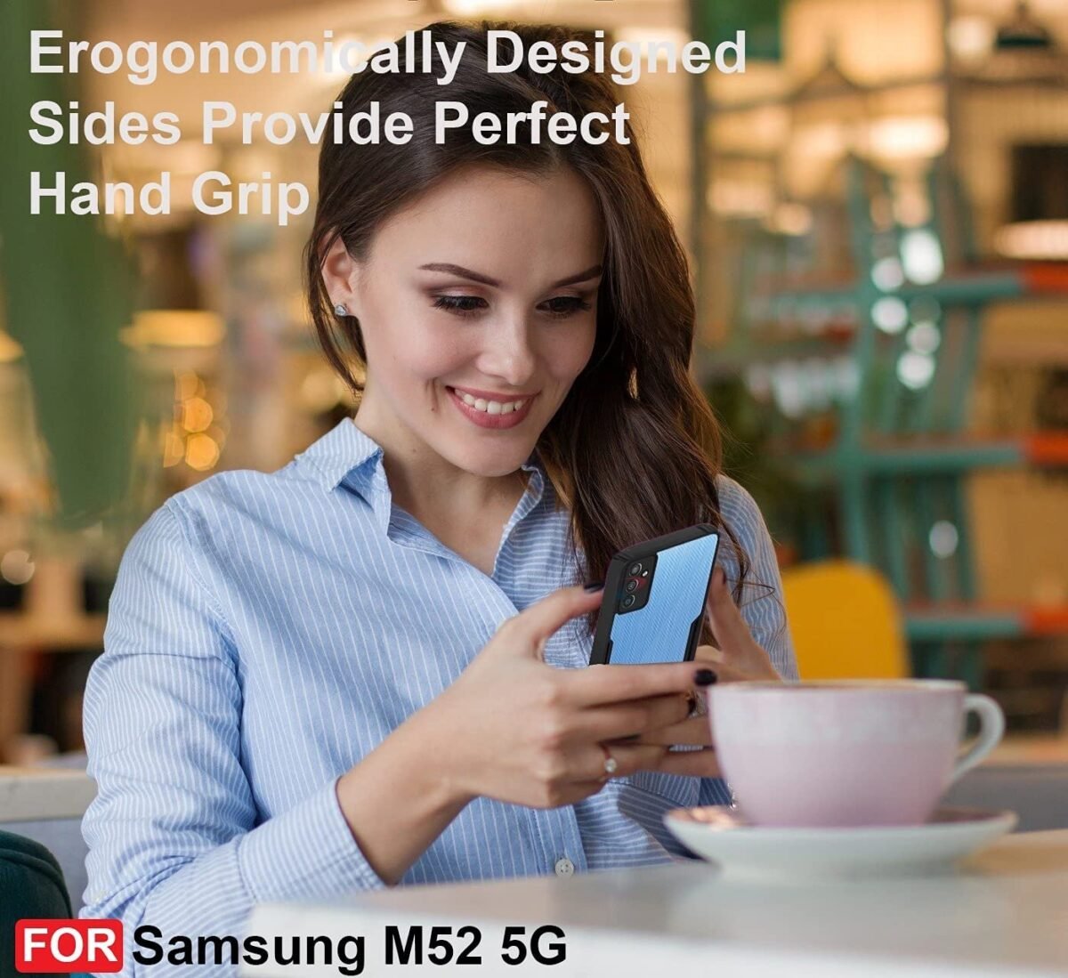 Samsung M52 (5G) Case Back Cover Shockproof Bumper Crystal Clear | 360 Degree Protection TPU+PC -Eagle