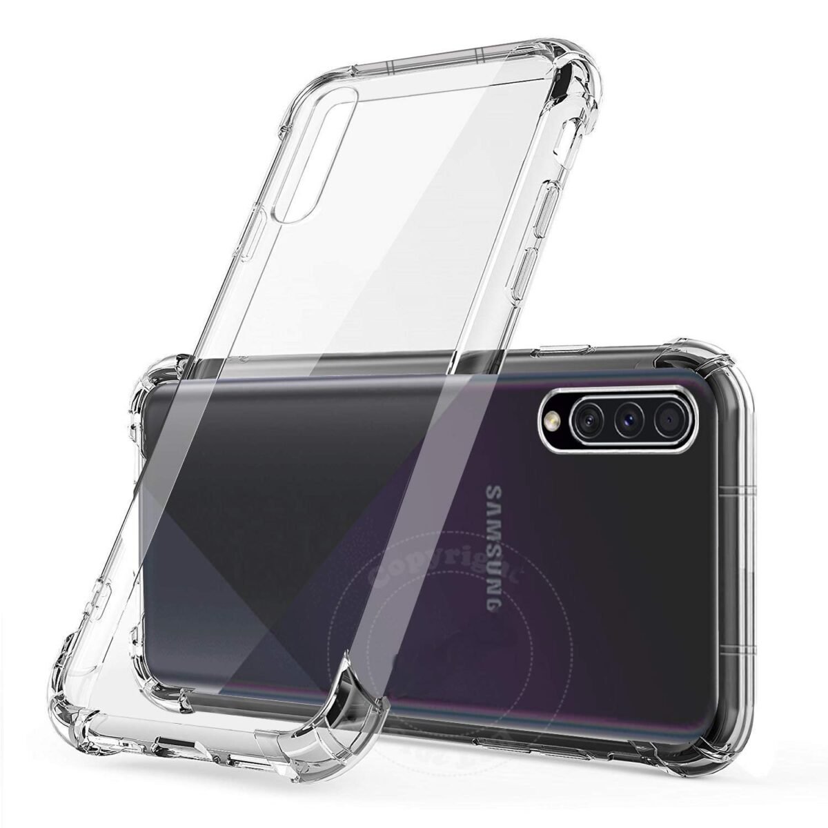 Samsung Galaxy A50 |  Soft Silicone Shockproof Bumper Case Back Cover  (Transparent)