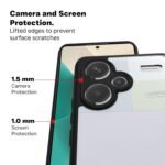 Back Cover Case Compatible with Redmi Note 13 Pro Plus 5G (Clear PC + Black TPU Bumper) Eagle