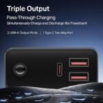 boAt Energyshroom Energyshroom PB400 Pro 20000 mAh 22.5W Pocket Size, 2X Output Ports (Black)