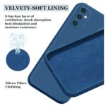 Liquid Silicone Back Cover Case for Samsung Galaxy A35 5G Shockproof TPU Soft Flexible with Camera Protection - Black