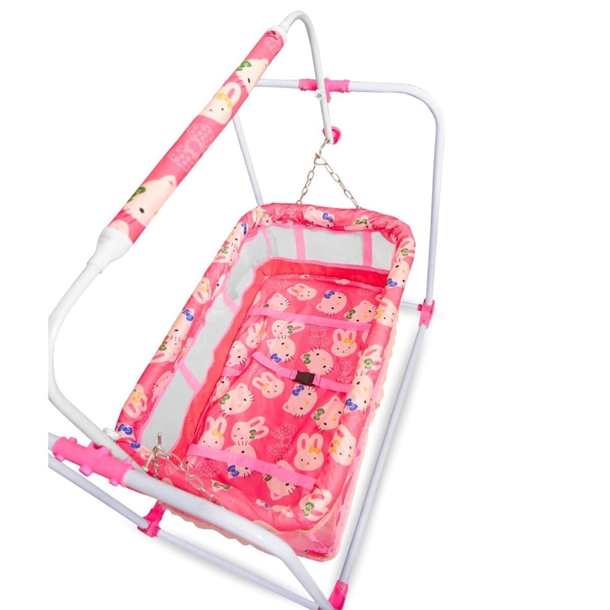 BabyLuv Baby Swing Bassinet for Newborn Babies, Comfortable Sleep with Mosquito Net for 0-13 Months Infant & Toddlers