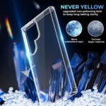 Samsung Galaxy S24 Ultra 5G|Shockproof Camera & Drop Protection|Hard Clear Back| (Silicone|Transparent)