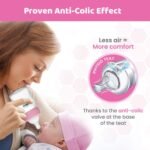 Chicco Well-Being Glass Feeding Bottle (240ml, Medium Flow) (Pink)