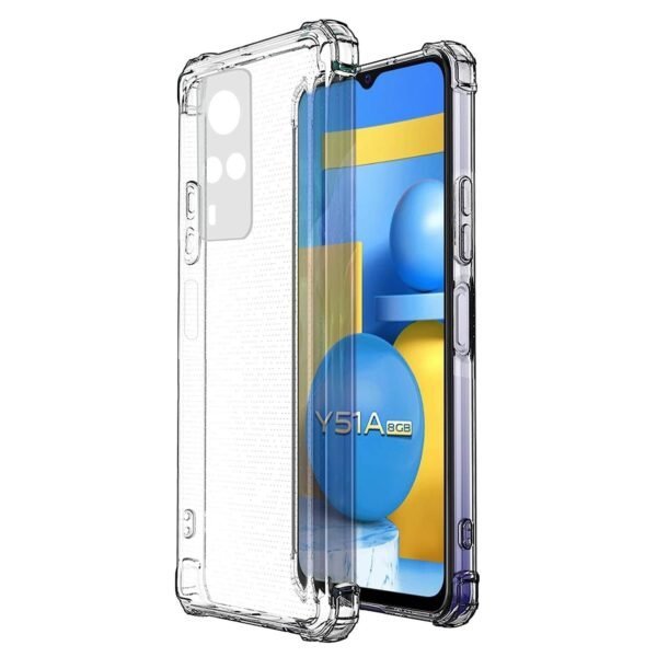 Soft & Flexible Back Cover for Vivo Y51A (Transparent)