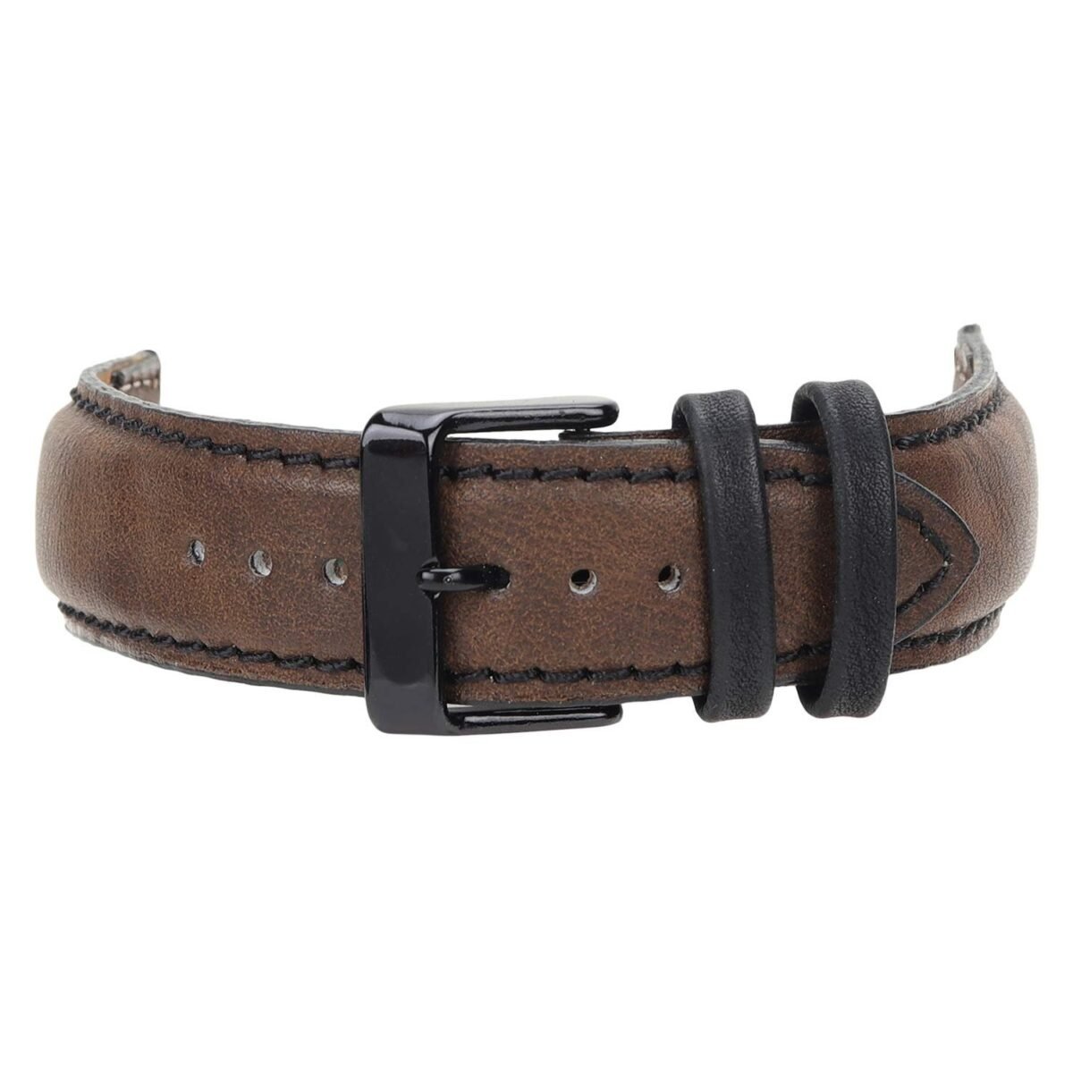 JBJ Leather Watch Strap Size 20mm (9450220) Brown