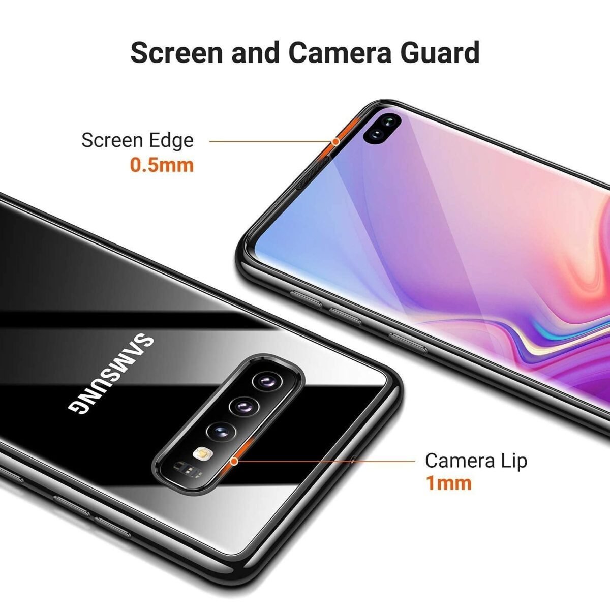 Back Cover Case for Samsung Galaxy S10 Plus (Transparent)