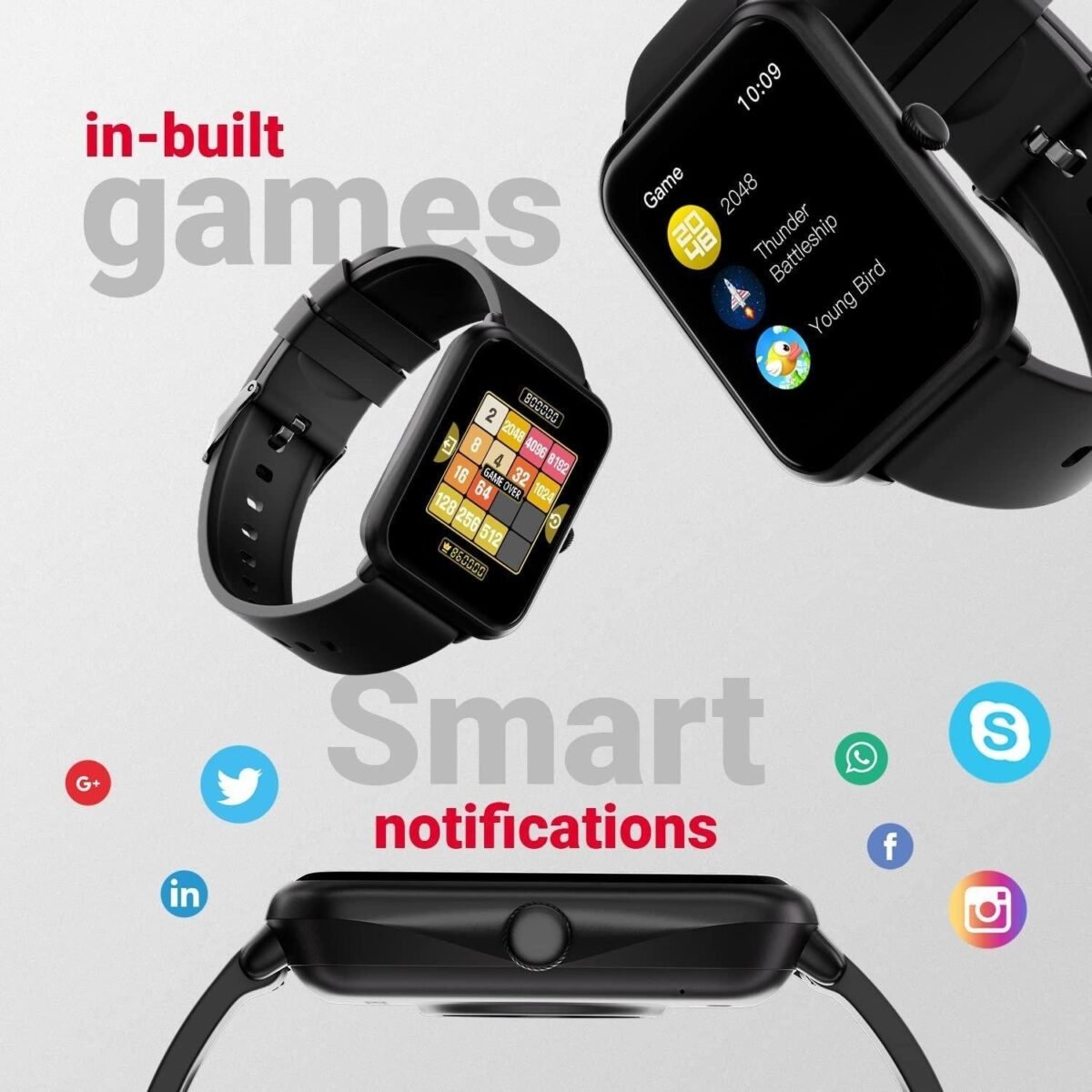 Fire-Boltt Ninja Call Pro Plus 1.83" Smart Watch with Bluetooth Calling, AI Voice Assistance, 100 Sports Modes IP67 Rating, 240