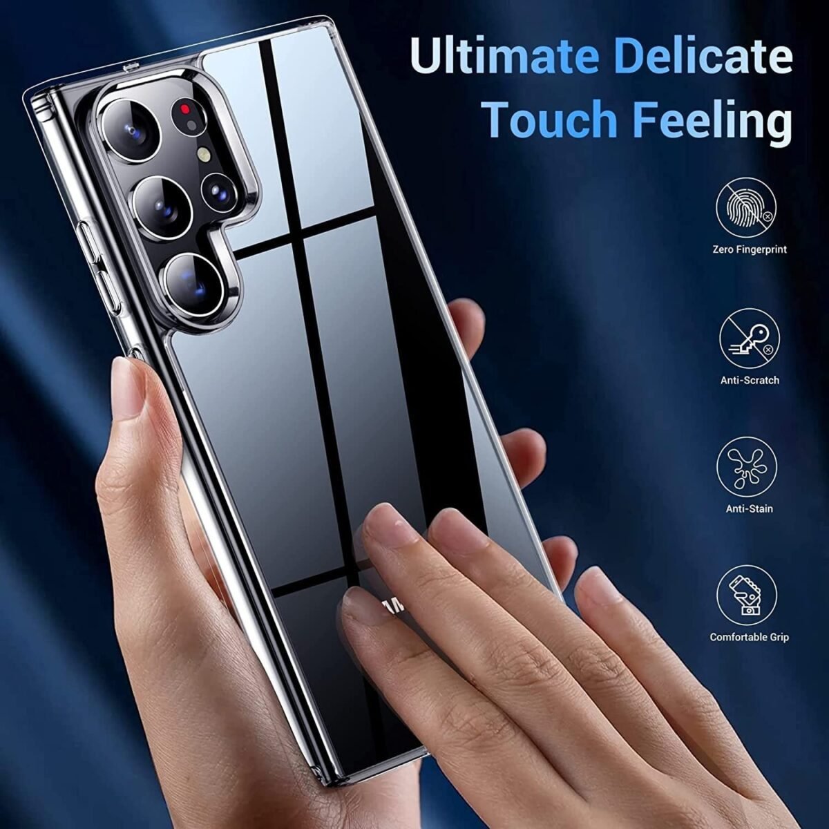 Back Case Cover For Samsung S23 Ultra 5G | Ultra Hybrid (Transparent)
