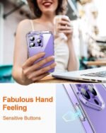 iPhone 14 Pro Max Back Cover Case | Slim Fit Clear Soft Silicone (Transparent)