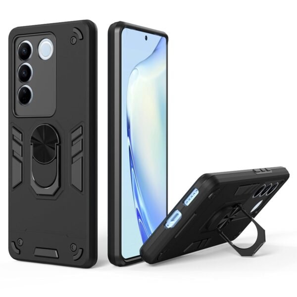 Back Case Cover for Vivo V27 Pro 5G (Silicone, Thermoplastic Polyurethane_Black) D5