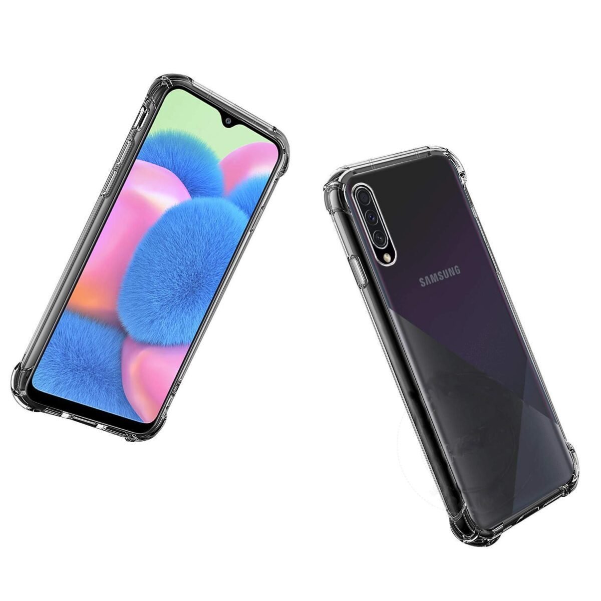 Samsung Galaxy A50 |  Soft Silicone Shockproof Bumper Case Back Cover  (Transparent)