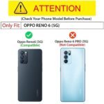 TPU+PC Bull Back Cover for Oppo Reno 6 (5G), Shockproof Slim Hybrid Clear Case (Black) Eagle