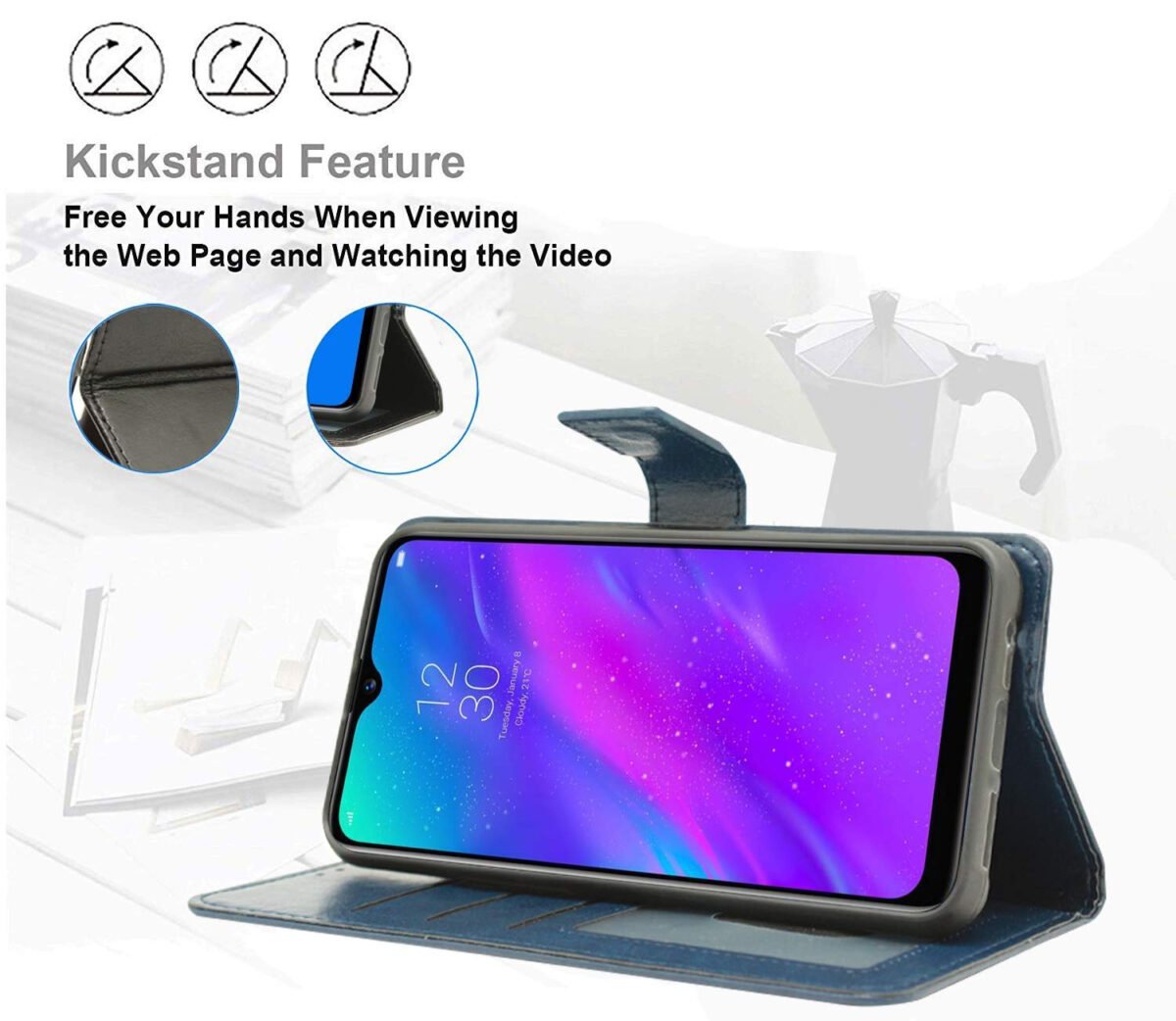 Flip Cover for Mi Redmi Note 10 Pro/Pro Max |Inside Pockets & Inbuilt Stand | Wallet Style Back Case | Magnet Closure