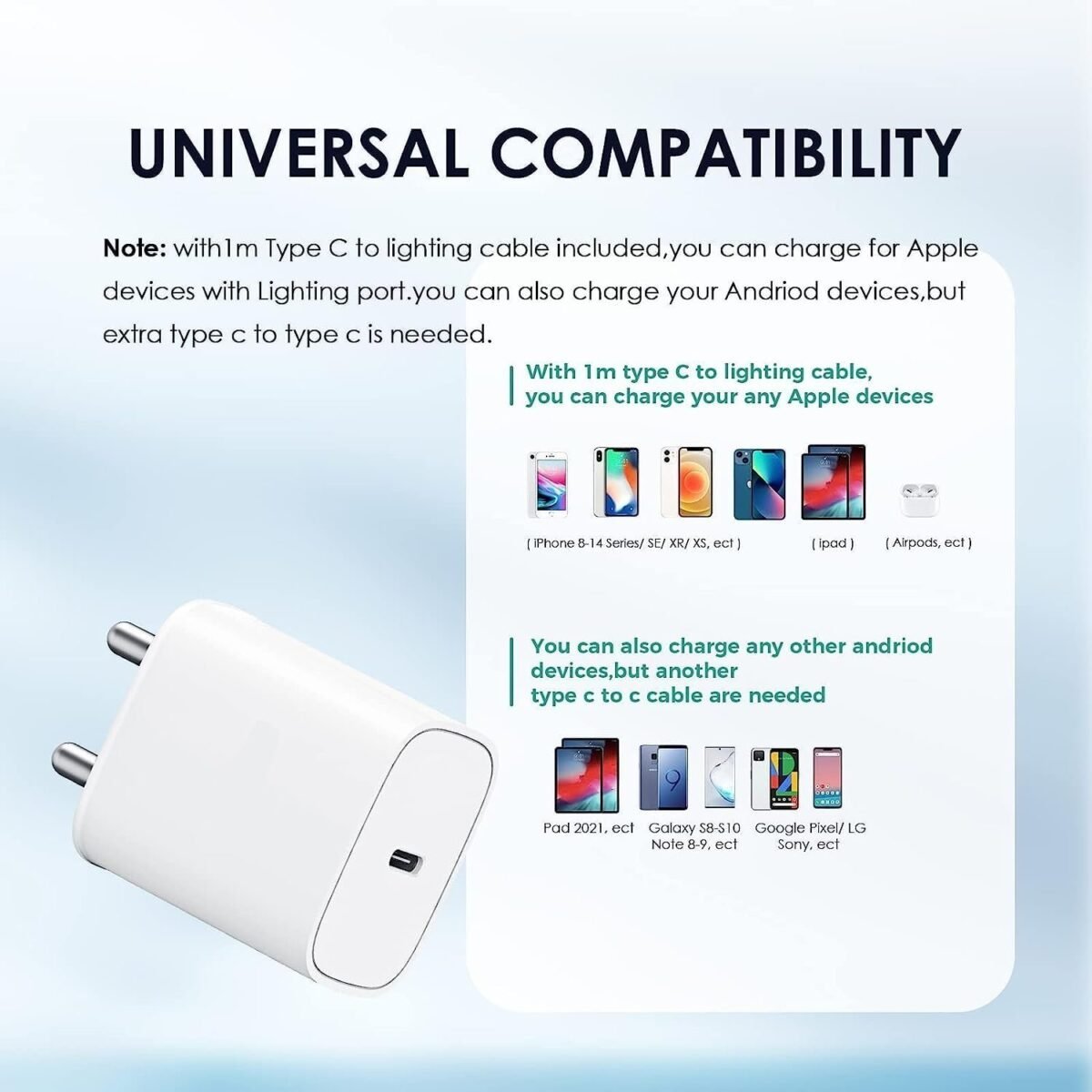 Original 20W Superfast PD3.0 Charger For Apple iphone 11 | 11 Pro | 12 | 12 Pro | 12ProMax | 13 | 13 Pro | 13 ProMax | 14 |