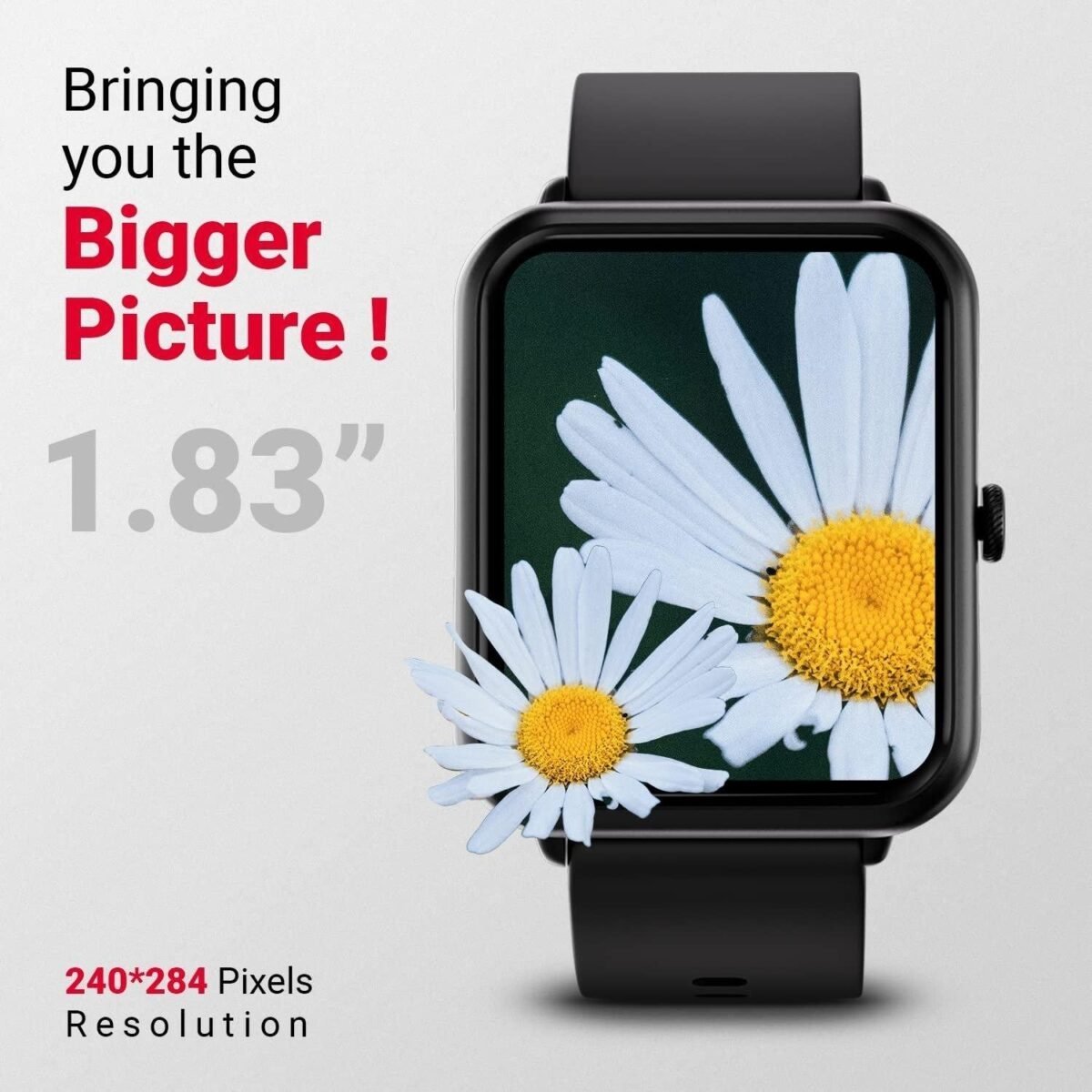 Fire-Boltt Ninja Call Pro Plus 1.83" Smart Watch with Bluetooth Calling, AI Voice Assistance, 100 Sports Modes IP67 Rating, 240