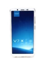 Transparent Bumper Stylish Protective Soft TPU Back Case Cover for Vivo V7 - Transparent