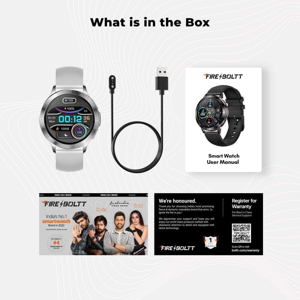 Fire-Boltt Mystic 1.3" Display Smartwatch, Bluetooth Calling, 360*pixels high resolution, 680 NITS Peak Brightness,