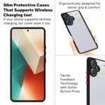 Back Cover Case Compatible with Redmi Note 13 Pro Plus 5G (Clear PC + Black TPU Bumper) Eagle