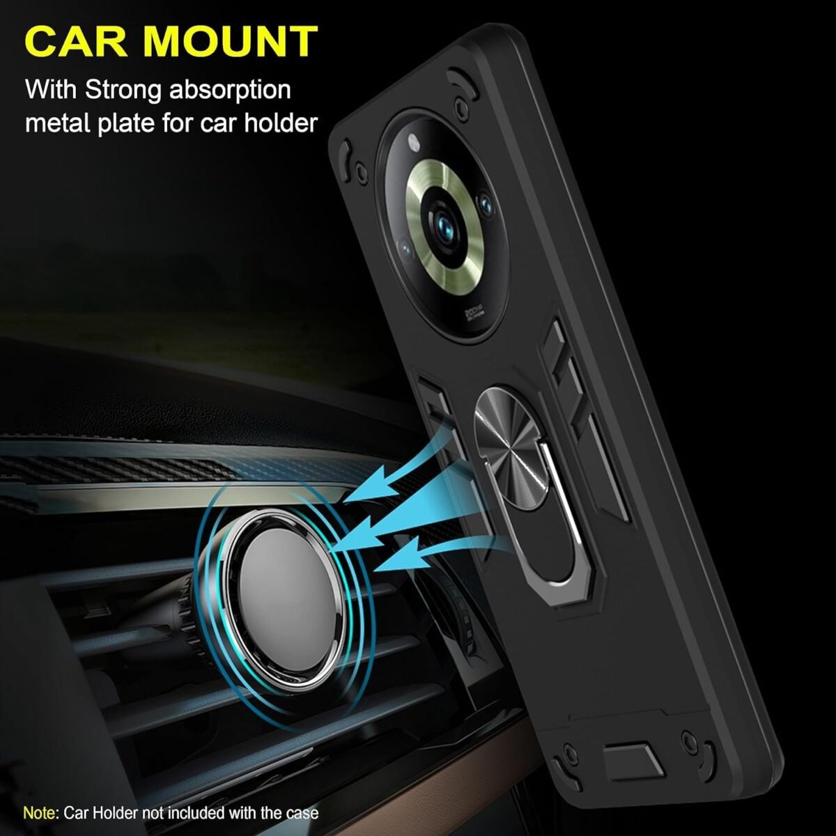 Back Case Cover for Realme 11 Pro Plus 5G (Silicone, Thermoplastic Polyurethane_Black)