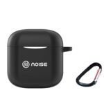 Pouch for Noise Air Buds Mini Protective Soft Silicone Case Cover with Hook (Cover Only) (Black)