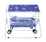 BABY LOVE Foldable Baby Cradle with Swing, Miulti-Function Jhula Palna for New Born Babies | Comfortable Multi-Use Baby Cradle,