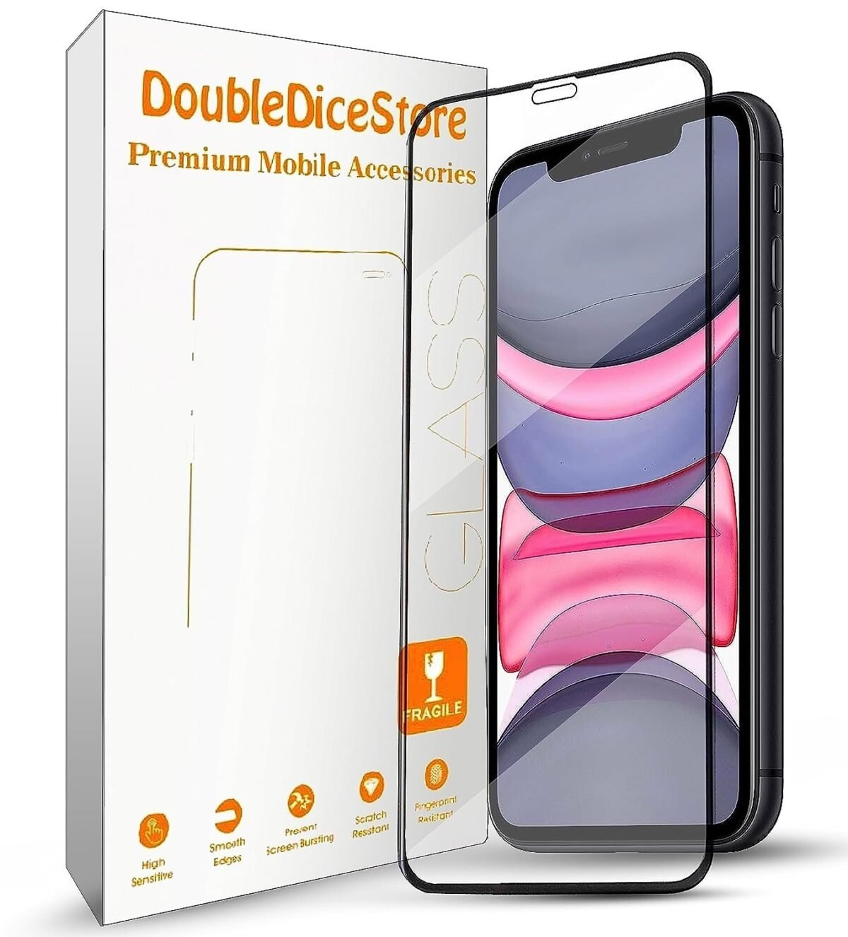 Tempered Glass Screen Protector Compatible for iPhone XR / 11 with Edge to Edge Coverage and Easy Installation